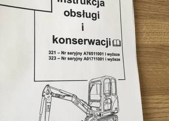 dtr instrukcja obsługi koparka bobcat 321 i inne