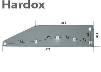 Płoza krótka HARDOX 8100/P części do pługa FENET