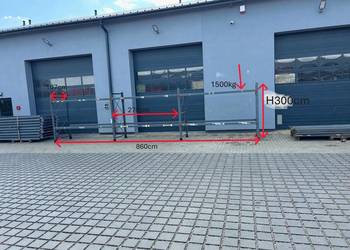Regały magazynowe paletowe przemysłowe H300cm dexion magazyn garaż hala