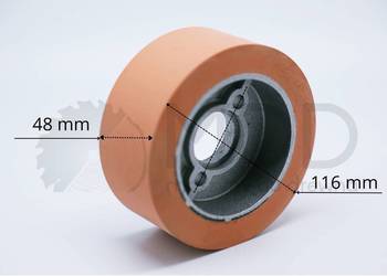 Rolka, rolki do posuwu 116 x 48 mm NOWE