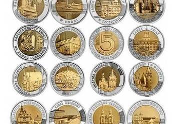 5 zł KOMPLET 23 MONET UNC 2014 2025 MENNICZE Odkryj Polskę Kapsle GRATIS !