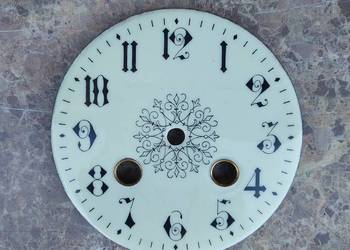 730 Tarcza zegara kominkowego francuza ecru 10cm tzw porcelanka Japy