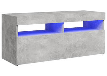 Szafka pod TV z oświetleniem LED szarość betonu 90x35x40 cm WM-804386