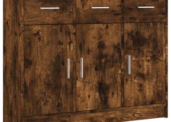 vidaXL Szafka, przydymiony dąb, 91x28x75 cm(SKU:823013)