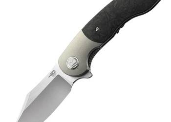 Nóż składany Bestech Bowietie Grey Titanium/Carbon Fiber, Stonewashed/Sati…