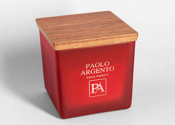 Świeca Sojowa Paolo Argento ROSSO Lusso Cubo