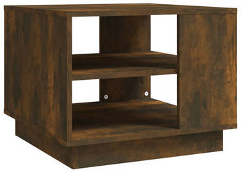 Stolik kawowy przydymiony dąb 55x55x43 cm WM-813086