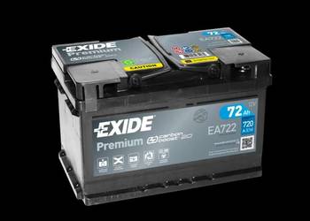 Akumulator Exide Premium 72Ah 720A PRAWY PLUS