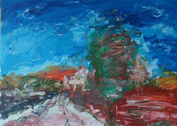 Pejzaż olej na płótnie