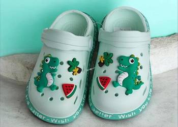 Chodaki typu crocs klapki piankowe chłopięce basen wkł 16 cm