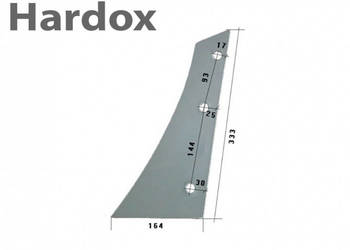 Pierś HARDOX 073231/L części do pługa KVERNELAND