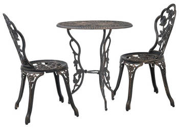 3-cz. zestaw mebli bistro ze stopu aluminium WM-47858