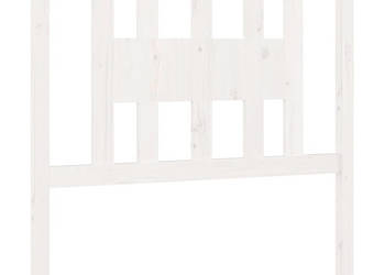Wezgłowie łóżka białe 96x4x100 cm lite drewno sosnowe WM-818651