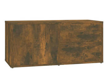 Szafka pod telewizor przydymiony dąb 80x34x36 cm WM-815495