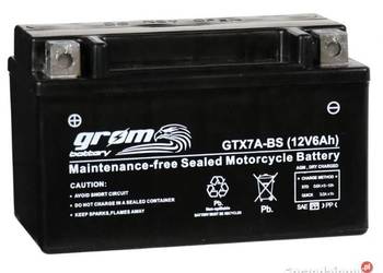 Akumulator MOTO GROM GTX7A-BS 12V 6Ah 120A