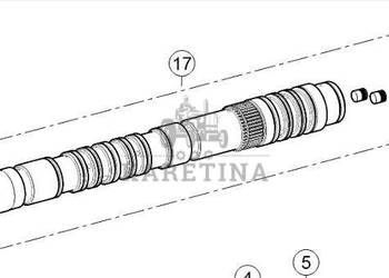 Claas Axion 870 Wałek Przekładni 0011657930 00 1165 793 0