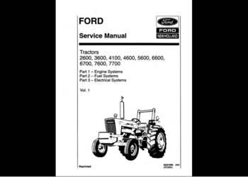FORD 6600, 5600, 4600, 4100, 3600, 2600 INSTRUKCJA NAPRAW