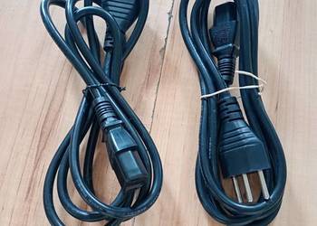 kabel przewód zasilający PC monitor drukarka - czarny, włoska wtyczka