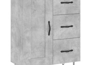 Szafka szarość betonu 695x34x90 cm materiał drewnopochodny WM-830256
