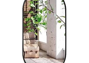 Lustro owalne 100x50cm czarna rama