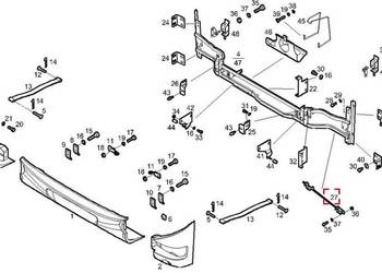 Iveco Crossway Drążek przedniego zderzaka 504260901