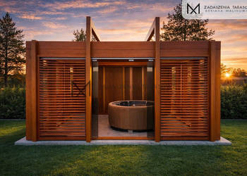 Altana do jacuzzi | szkło i drewno | producent