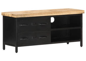 Szafka pod TV 90x30x41 cm surowe drewno mango WM-320662