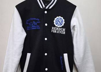Bluza S bejsbolówka Rock Varsity Jacket unisex oversize 

Czarno-biała bluz