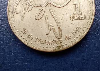Stare monety 1 quetzel 2000 Gwatemala /2