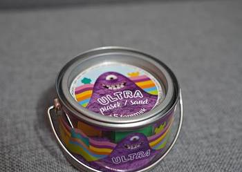 Ultra Piasek fioletowy - puszka 200g + 5 foremek Zamek Epee