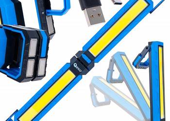 Lampa warsztatowa składana z magnesami LED COB 10W 4000mAh 1000lm