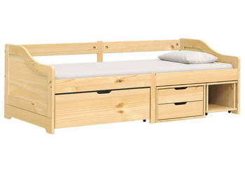 Łóżko dzienne 3 szuflady IRUN sosna 90x200 cm WM-3185213