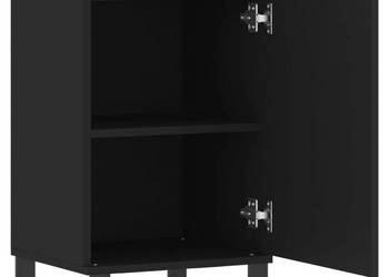 Szafki 2 szt. czarne 40x35x70 cm materiał drewnopochodny WM-831071