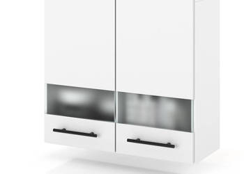 szafka kuchenna wisząca witryna szklana modułowa 80cm spremium biały mat