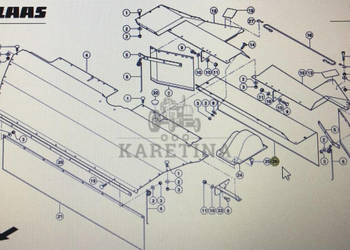 CLAAS 00 0922 381 2/CLAAS Corto fartuch ochronny tylny środkowy