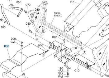 Duża płyta kanału dolotowego kubota gr2100, gr2120 Duża płyta kanału dolotowego kubota gr2100, gr2120