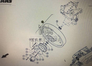 CLAAS 00 0855 322 0/Claas koło zamachowe/Claas Quadrant 2200 Advantage 320…