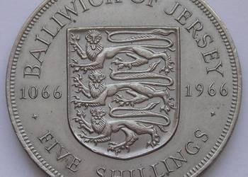 JERSEY 5 SHILLING 1966 - STAN 1/2