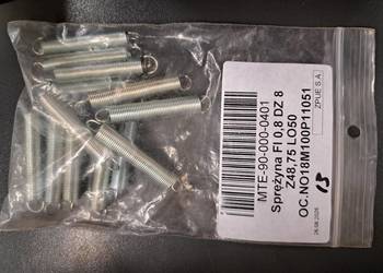 Sprężyna FI 0,8 DZ 8 Z48,75 LO50 OC.NO18M100P11051