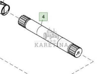 John Deere 6195R Wał Wahliwy Tylnego Zaczepu L168104