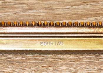 Złącze złocone żeńskie 37 PIN-owe, D-SUB DB 37 typu DC 37 S SOURIAU, PRL