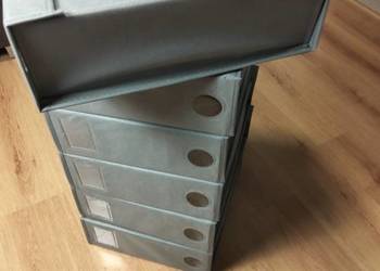 Zestaw 6x Organizer na pościel i koce 38x31x12 cm, Szary