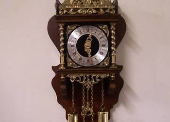 tan: Nie wymaga renowacji Antyczny zegar wiszący Zaanse (Zaandam) z mechani