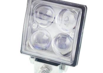 LAMPA ROBOCZA LEDOWA PROSTOKĄTNA,  4 LED BEZ OTOCZKI, 9-30V, 76X76X46M