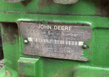 John Deere 6068TL051 Silnik Kompletny R119565
