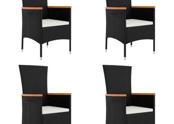 vidaXL Krzesła ogrodowe z poduszkami, 4 szt(SKU:319527)