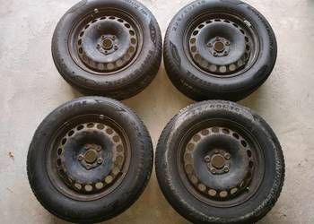 4 Opony zimowe 225/60/R16 M+S z felgami 5x112 R16 wyważone
