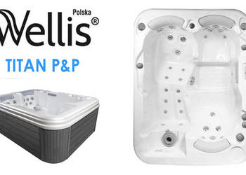 Wanna z hydromasażem spa jacuzzi Wellis Titan 3 osoby