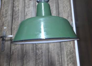 Lampa industrialna emaliowana z lat 60