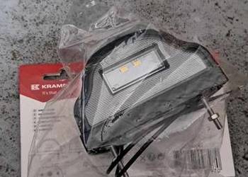 Lampa oświetlenia tablicy rejestracyjnej LED, czarna 12/24V Kramp LA41002